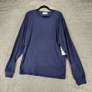 Kinetix Shirt Mens XL Blue Crew Neck Long Sleeve Tee *NWT*
